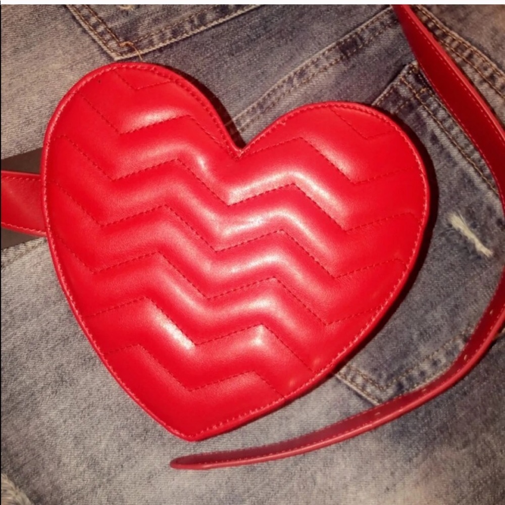 Heart shaped fanny pack